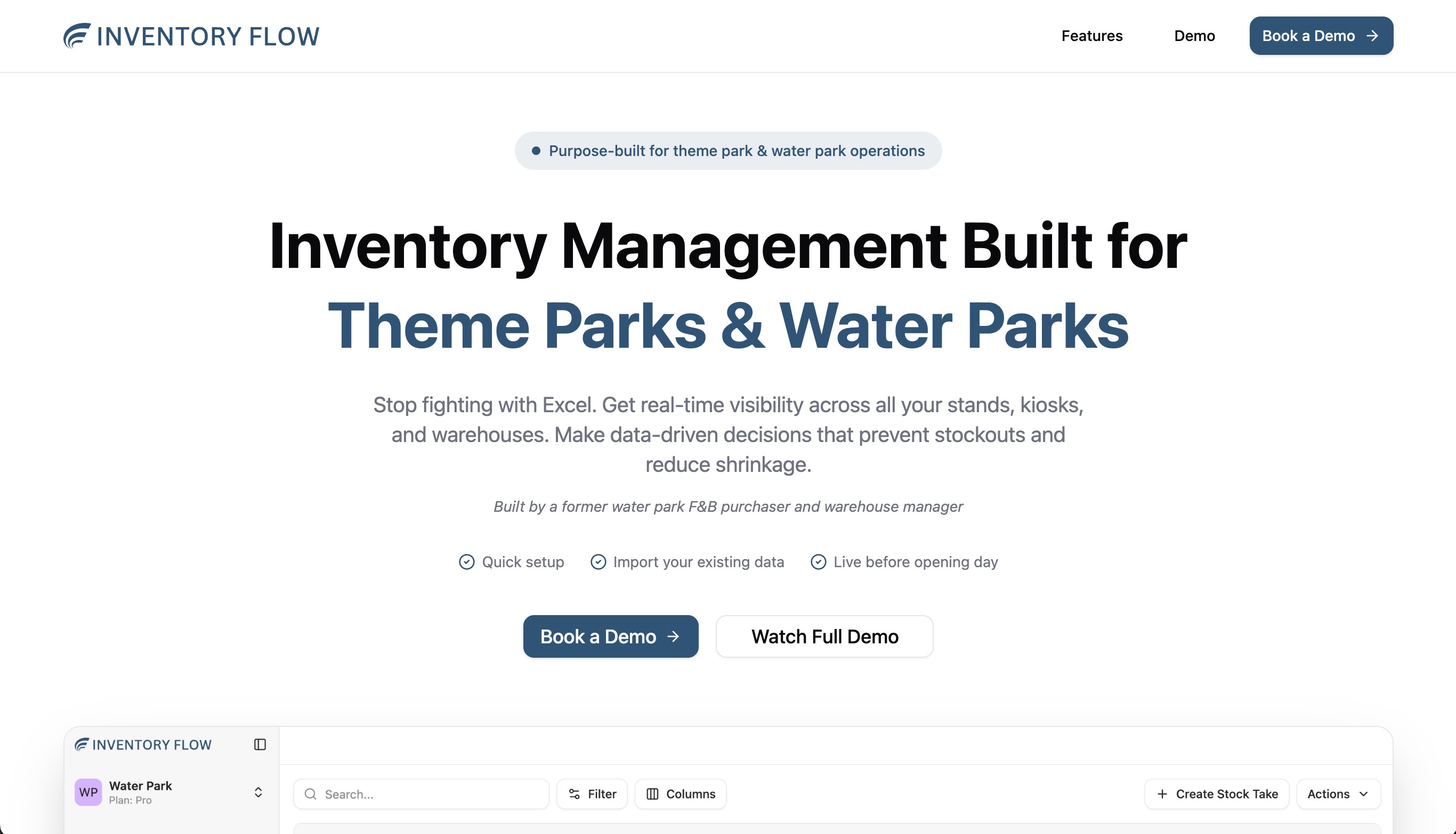 Inventory Management for Theme Parks & Water Parks | Inventory Flow